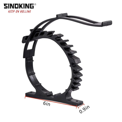 Side view of Rubber Clamp Mount For 2.5 To 7.5 Inch Diameter Tools Holds 49 Lbs, showing adjustable rubber grip and base.