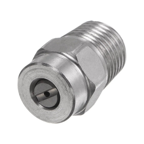 Pro Grade Stainless Steel 15 Degree Spray Tip Pressure Washer Nozzle Set 5 Pack With One Quarter Inch Male NPT Threads Orifice About 1.24 Mm