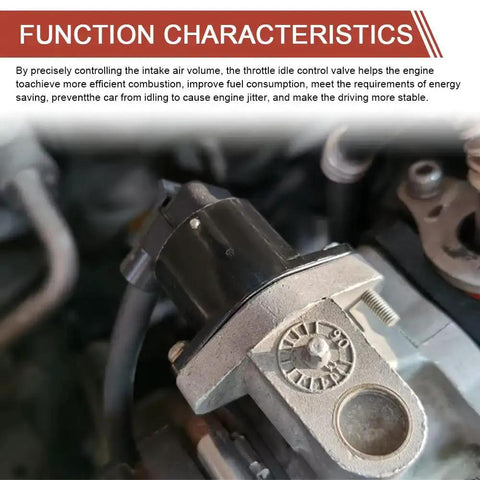 Idle Speed Control Valve And Idle Air Control Valve Throttle Stepper Motor For Stable Engine Operation installed close-up