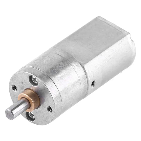 12V DC Reversible High Reduction Electric Motor With 20mm Outer Diameter 15 To 200 RPM Range shown from a side angle
