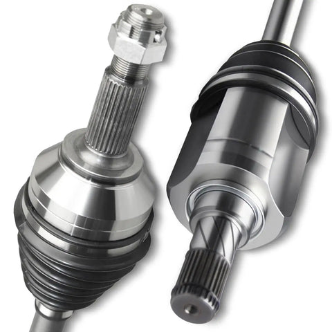 Close-up of Beefy Drop-In Front Driver CV Axle Shaft Replacement For Nissan Rogue 2008-2015 Altima 2007-2013 Sentra, metal design