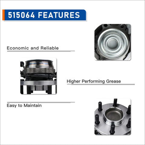 Front Wheel Hub Bearing Assembly 6 Lug With ABS For 2005-2023 Nissan Frontier, 2005-2012 Pathfinder, feature highlights