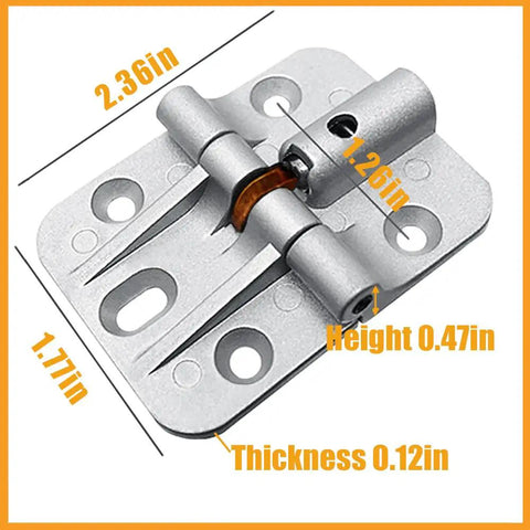 180 Degree Zinc Alloy Adjustable Locking Hinges Set Of 4 For Drop Leaf Tables And Desks, Anteisi Torque Hinges close-up view
