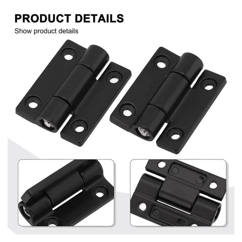 Ball Bearing Door Hinges Heavy Duty Adjustable Torque Hinge With 360 Degree Rotation For Indoor Outdoor Use in black finish