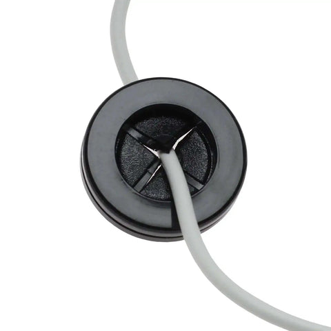 Eight Pack One And A Half Inch Drill Hole Rubber Grommets Black Double Sided Cable Plugs Wire Protection