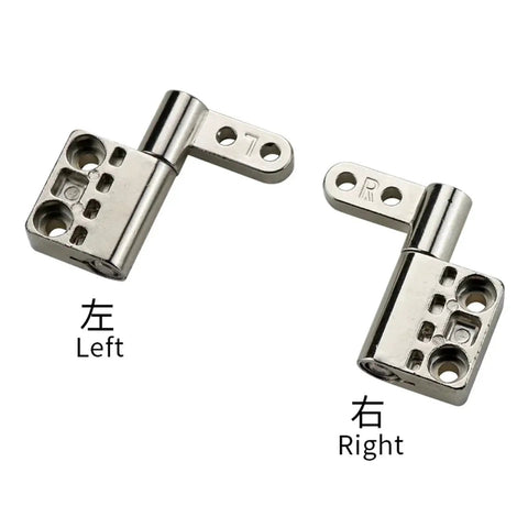 Pair of left and right 360° torque damping hinges in zinc alloy, chrome finish