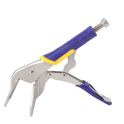 10 Inch Locking Sheet Metal Clamp Duckbill Pliers With Adjustable Screw, Carbon Steel Plated Welding Clamp for Metalworking