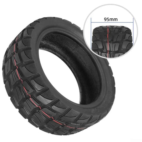 11 Inch Off Road Vacuum Tire For Electric Scooter 90/55-6.5 Replacement Wheel with Deep Tread for Rough Terrain