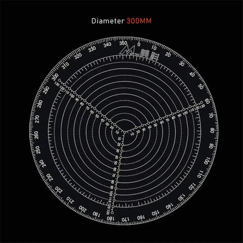 Round Center Finder Compass For Wood Turners Lathe Work Pro Grade Clear Acrylic Circle Layout Tool With Center Hole
