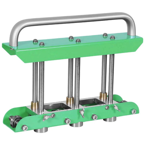 Front view of Heavy Duty Pro Grade Sheet Metal Bender Station Disc Bending Machine 0 To 90 Degree Portable Rolling Bender