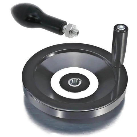 M10 Stainless Steel Crank Handle Hand Wheel With Nut Threaded Handle for milling machines, lathes, and grinders, universal fit