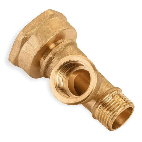 Brass Pipe Fittings Adapter Half Inch Male To One Inch Female Threaded Nipple Corrosion Resistant Plumbing Connector