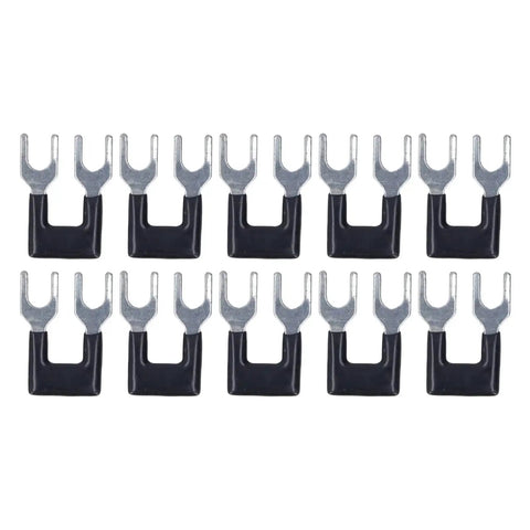 Fork Type Terminal Strip Jumper Block Barrier Electrical Crimp Easy Install Insulated Spade Wire Connector in a row