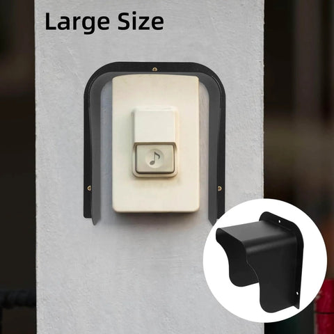 Waterproof Video Doorbell Cover With Anti Glare Shield Large Size Rain Guard for Camera Doorbell Electronics and Locks
