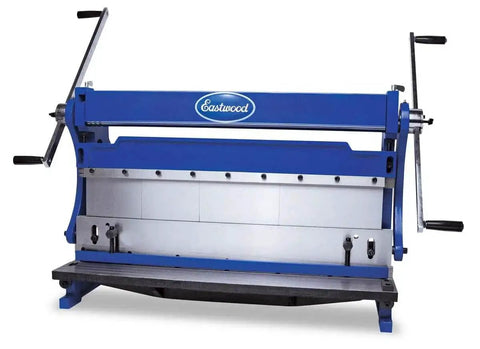 Front view of 30 Inch Sheet Metal Shear Brake And Slip Roll Combo For One Person Operation In A Space Saving Compact Design Works On 20 Gauge Mild Steel