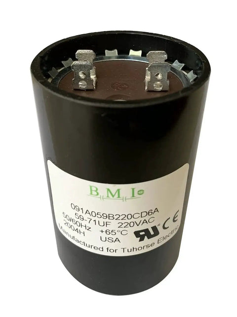 59-71 MFD 220V Motor Start Capacitor for Well Pump Control Boxes, USA Made