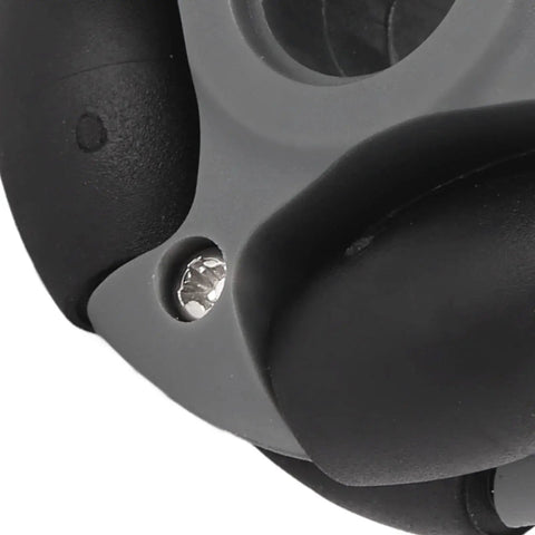 Close-up of Omni Directional Wheel 48mm for Robots with 2kg Load Nylon Robotic Wheel with Shaft Couplings and Screws