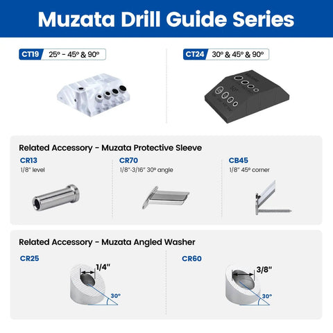 Upgraded Multi Angle Cable Railing Drill Guide Jig For 30 45 90 Degree Angles DIY Friendly Drilling Template With Four Size Options