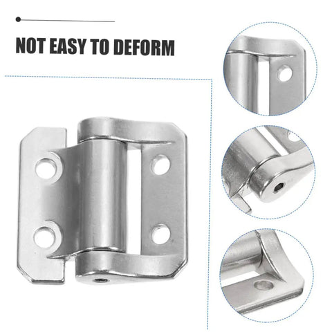 Soft Close Cabinet Door Hinge Heavy Duty Zinc Alloy Damper For Residential Cupboards, front and side views shown