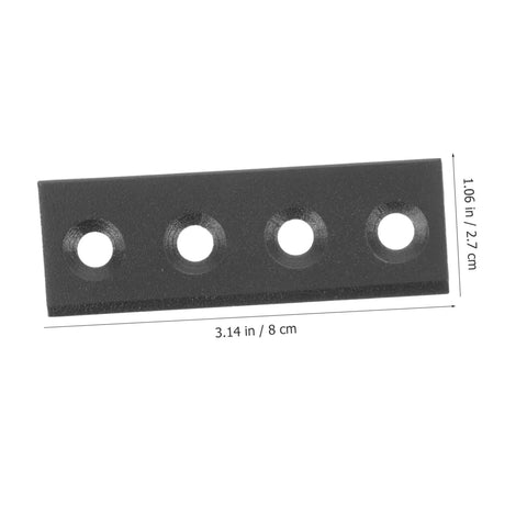 Flat fixing plate from Barn Door Hardware Kit With Track Connector And Heavy Duty Metal Splicing For Smooth Sliding Doors.