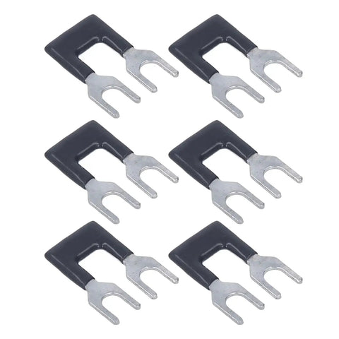 Fork Type Terminal Strip Jumper Block Barrier Electrical Crimp Easy Install Insulated Spade Wire Connector Cuttable with metal prongs