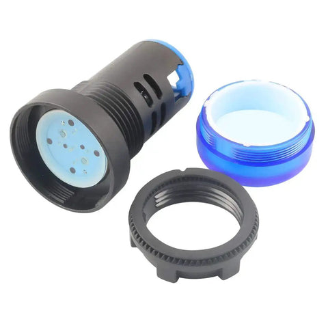 10 Piece Multi Color Indicator Lights For 110V AC DC 22mm Panel Mount Workhorse with screw clamp connection parts disassembled