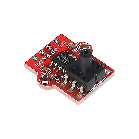AEDIKO air pressure sensor module on red PCB with 2.5mm tube connector and 6-pin header
