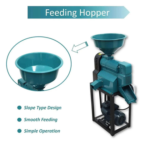 Commercial Coffee Cocoa Bean Huller And Dehuller Peeling Machine With 330 Pounds Per Hour Capacity, Speed Control And Adjustable Feed Inlet