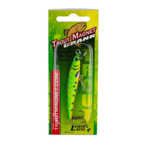 Crankbait Magnet Lure 2.5 Inch With Jerk Action And Rattle, Evenly Weighted For Brook Trout And Other Species in packaging