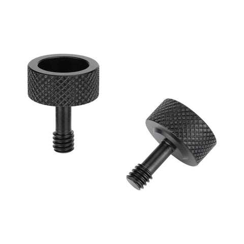 One Quarter Inch Twenty Thread Thumb Screw Cup Head For DSLR Camera Cage Kit Accessories Pack Of 2 Iron Construction