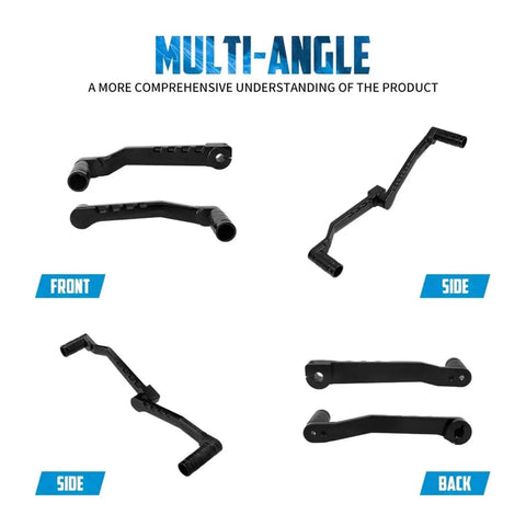 Yellow Floorboards Footpeg Shifter Brake Lever Kit For 14 Up Driver And Passenger Footrests Set multiple angles view