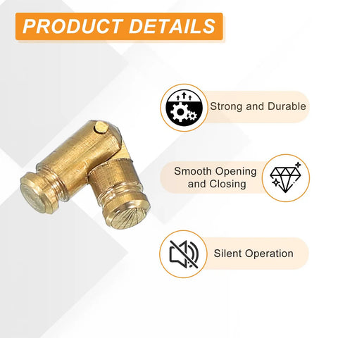 Brass Hidden Cylinder Hinges 15 x 4 mm Invisible Concealed Cylindrical Hinge With 270 Degree Folding for small boxes view