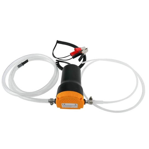 Portable 12V 60W Oil Extractor Pump For Fluid Changes with battery clips and hoses