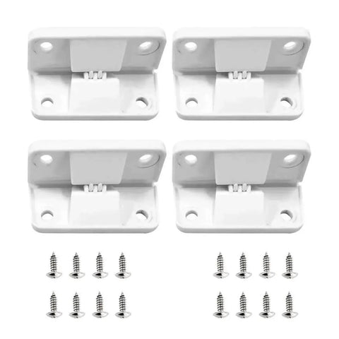 Adjustable Concealed Kitchen Cabinet Hinges 4 Piece Set With Damping And Strong Springs Includes Mounting Screws For Easy Installation