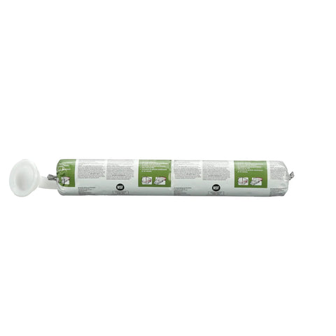 Adhesive 760 UV SMP Sealant, side view of gray 600 mL sausage pack, high-performance for industrial, transportation, construction use