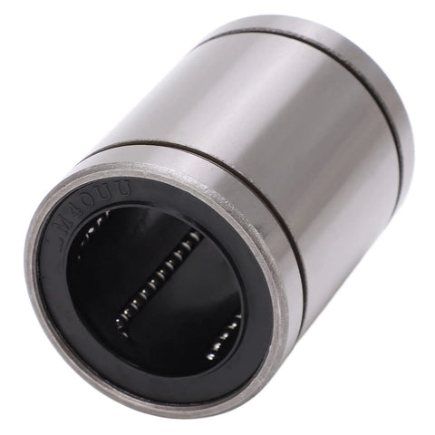 Two Pack LM40UU Linear Ball Bearings 40Mm Inner Diameter 60Mm Outer Diameter Steel Linear Motion Bushings