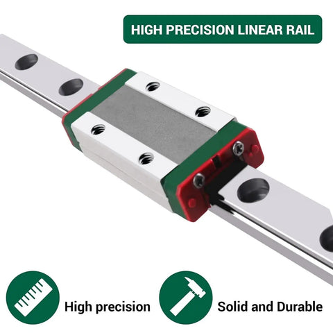 MGN12H 350 Millimeter Linear Rail Guide Kit With Carriage Block For DIY 3D Printer And CNC Machine Easy Mounting 12mm rail