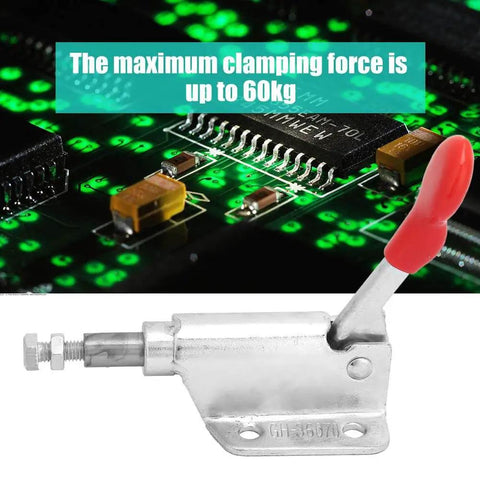 Heavy-Duty Workhorse Galvanized Iron Pull Toggle Clamp With 10mm Range And 60kg Clamping Force Push Release Vertical Clamp