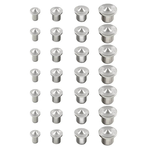Dowel And Tenon Center Transfer Plugs Set 40 Piece Pro Grade For DIY Woodworkers In Four Sizes One Quarter Inch Five Sixteenths Inch Three Eighths