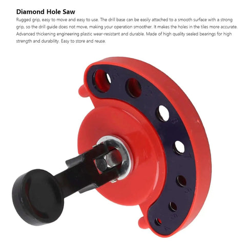 Adjustable Diamond Drill Bit For Glass Tile And Ceramic, 4 To 12 Mm Hole Saw Core Bit Kit With Vacuum Base and Suction Cup