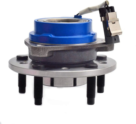 Front view of 513137 Front Wheel Hub And Bearing Assembly Direct Fit For Chevy Classic 04-05 Malibu with visible ABS sensor.