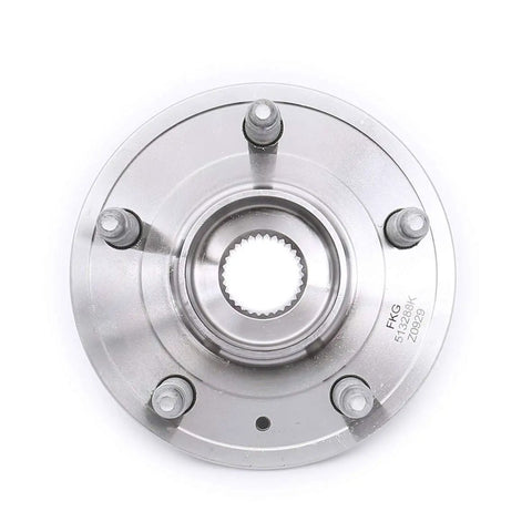 Front view of a 5-lug Front Or Rear Wheel Hub Bearing Assembly For 2010-2016 Buick Lacrosse, 2011-2016 Buick Regal, OE style replacement