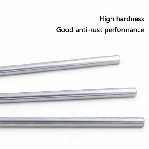 Two Pack 12mm x 300mm Linear Guide Rails Set Chrome Plated Steel Shafts for 3D Printers and DIY CNC Machines