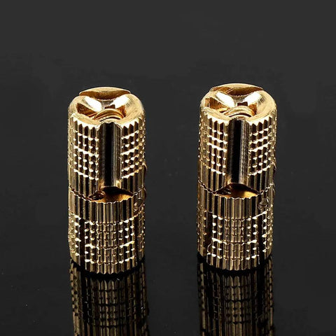 Heavy Duty 8mm Barrel Hinge Set For Cabinets And Wooden Boxes 4 Pcs Concealed Hidden Brass Hinges With 180 Degree Opening