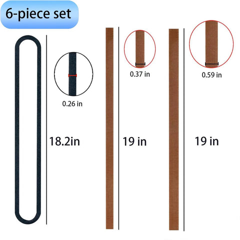 Foam Replacement Gasket Kit For Weston Pro Series Vacuum Sealer Includes 2 Foam Gaskets And 4 Seal Bar Tapes So You Can Repair Pro 2100 2200 2300 Models And Extend Sealer Life, showing 18.2-inch gasket and 19-inch tapes.