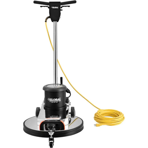 Corded High Speed Floor Burnisher, 20 Inch Cleaning Width, 120V, 1.5 HP, 1500 RPM, Includes 50 Foot Safety Power Cord