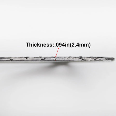 Exhaust gasket strip, 2.5 inch, 0.094 in (2.4 mm) thick for 3-bolt muffler flange