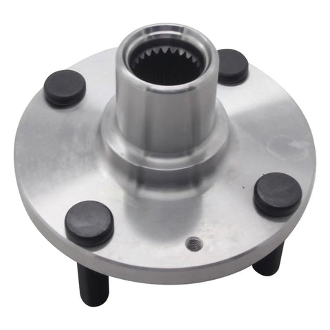 Front view of Front Wheel Bearing And Hub Repair Kit For Hyundai Accent And Kia Rio Rio5 OE Fit Premium Bearings Precisely Machined Hubs