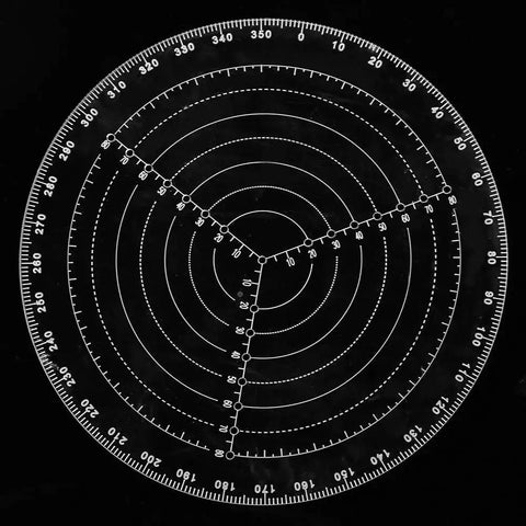 Round Center Finder Compass 7.87 Inch Transparent Acrylic Wood Turning Tool For Lathe Parts And Accessories