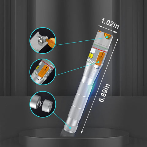 2-pack aluminum Visual Fault Locator VFL fiber optic tester pens with LC/FC/SC/ST adapters